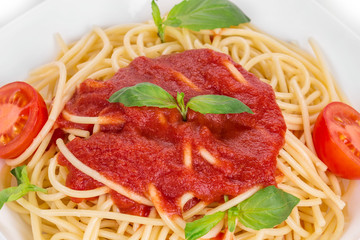 Italian pasta with tomatoes