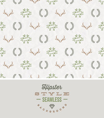 Hipster style seamless background