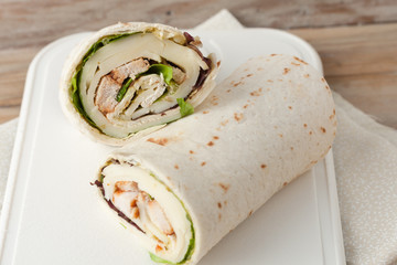 sandwich wrap or tortilla
