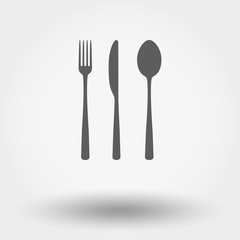 Fork ,spoon and knife.