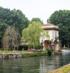 Naklejka premium Robecco sul Naviglio, Milan