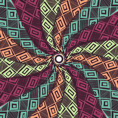 Abstract doodle background. Zentagle. Spiral.