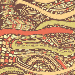 Abstract hand drawing background. Doodles. Space for text.