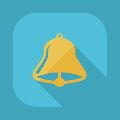 Flat modern design with shadow vector icons: school bell