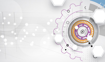New future technology concept abstract background