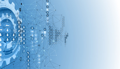 New future technology concept abstract background