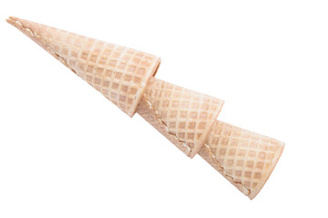 Cone for ice cream isolated on white background