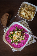 lithuanian traditional cold beetroot soup