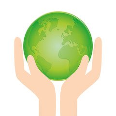 Ecology design, vector illustration.