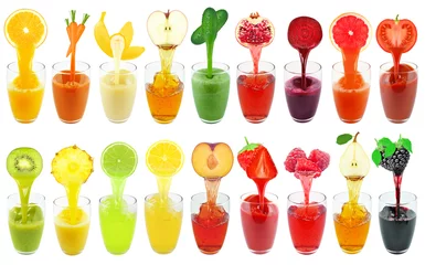 Crédence de cuisine en verre imprimé Jus fresh juices