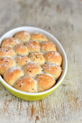   buns with flax seed
