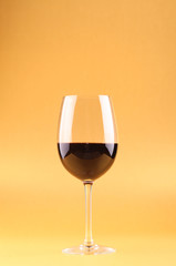 Glass of red wine