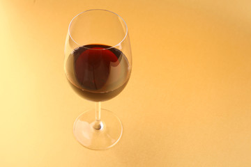 Glass of red wine