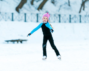 little girl skating 