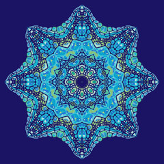 isolated colorful mandala picture 4