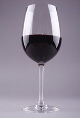 Glass of red wine