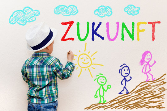 Kinderzeichnung - Zukunft