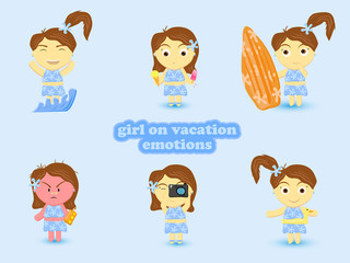 girl on vacation