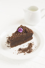piece of chocolate cake