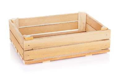 Empty wooden box