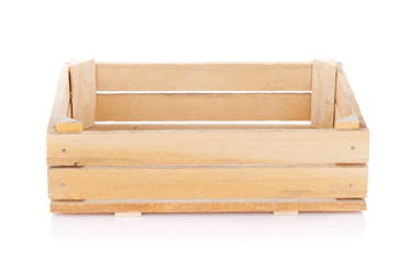 Empty wooden box