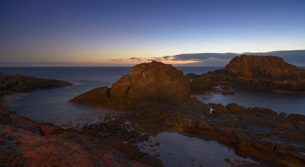 Night on the coast. Playa Paraiso, Tenerife, Spain