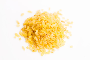 Raw bulgur heap
