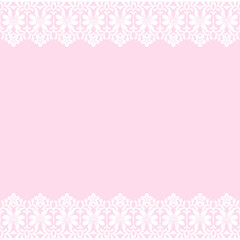 card with lace border