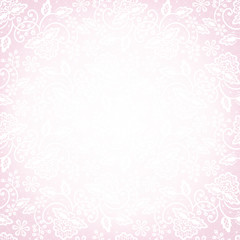 lace on pink background