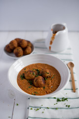 Malai koftas curry