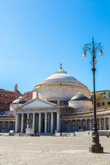 Fototapeta na wymiar San Francesco di Paola in Naples