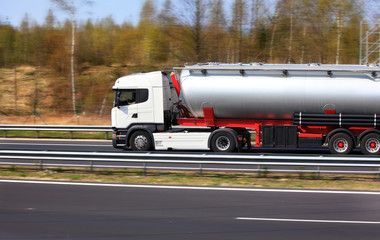 Obraz na płótnie Canvas Truck on the road