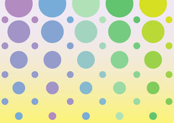 Colourful dotted background