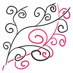 Vector huge doodles corve background 44