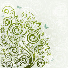 Vintage floral backdrop