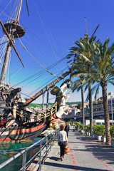 Genua Hafenpromenade
