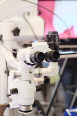 Dentist microscope for a teeth