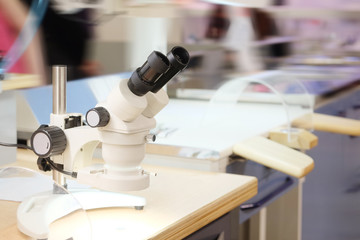 Dentist microscope for a teeth