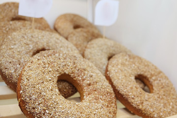 Fresh bread in the bakery