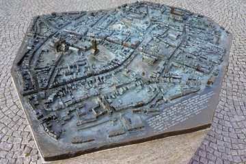 Modell Stadtübersicht Wismar