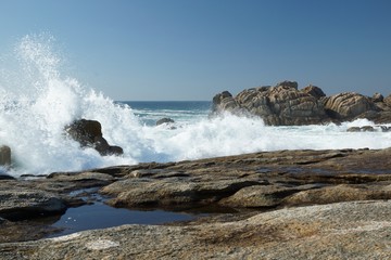 freak waves in Brittany (France)