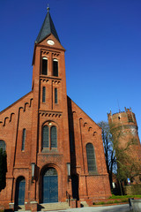 Fototapeta na wymiar katholische Kirche Sankt Laurentius Wismar