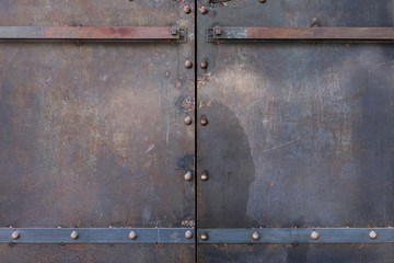 metal door rusty corroded texture background