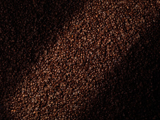 Coffee beans abstract background