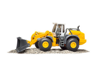 Obraz na płótnie Canvas toy heavy bulldozer