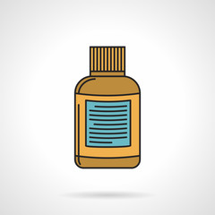 Flat vector icon for yellow jar