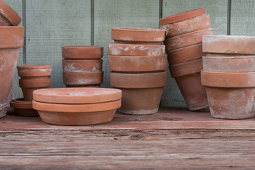 Old Flower Pots