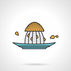 Flat vector icon for citrus juicer