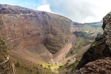 Vesuvius volcano crater