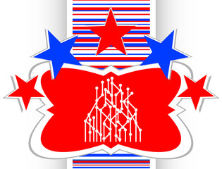 Modern infographic template. web icon button vector